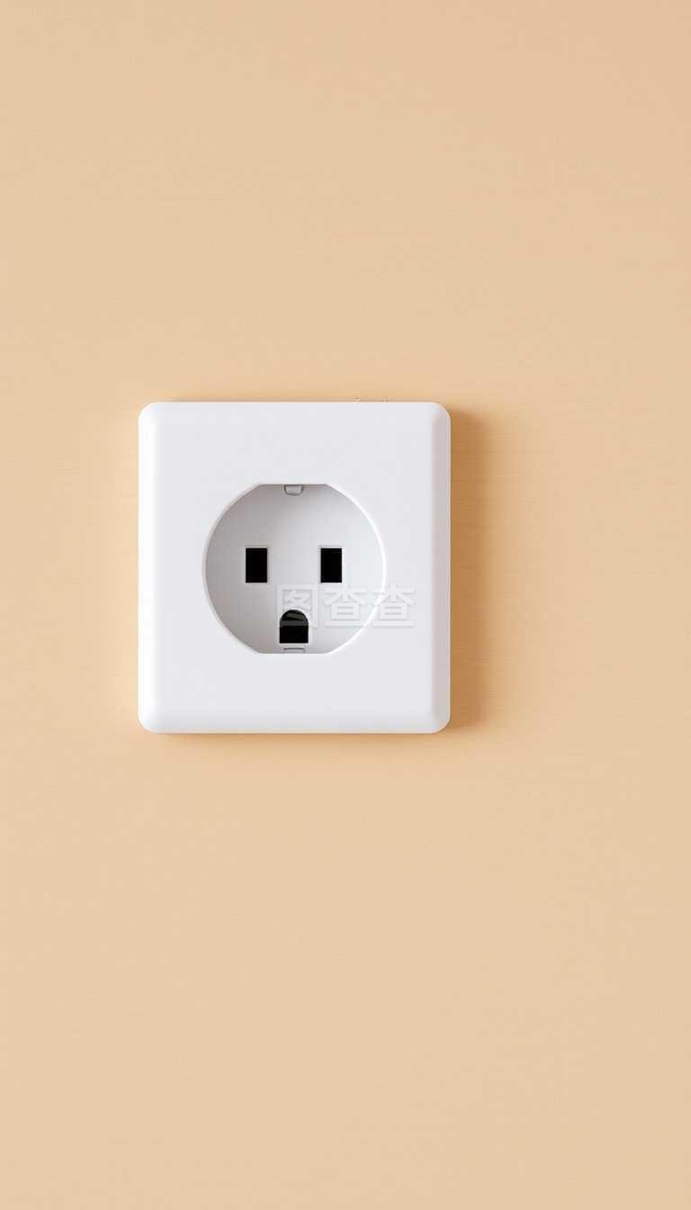 木制墙上的白色电源插座 实用与美学的完美融合